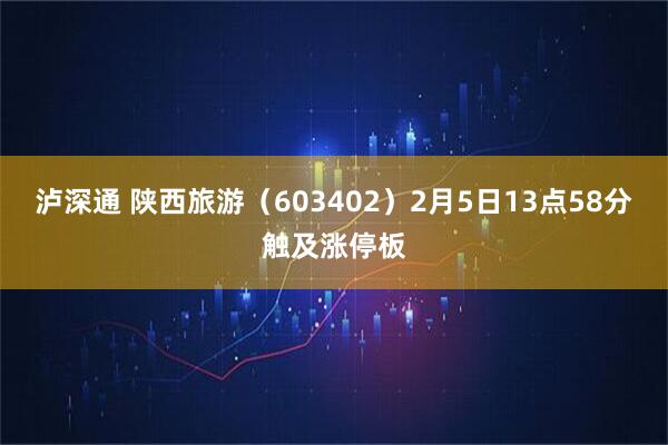 泸深通 陕西旅游（603402）2月5日13点58分触及涨停板